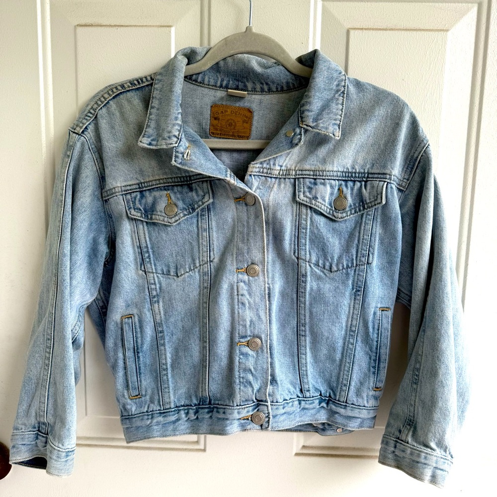 Vintage GAP Jeans Denim Multi-Pocket Button-Up Jacket